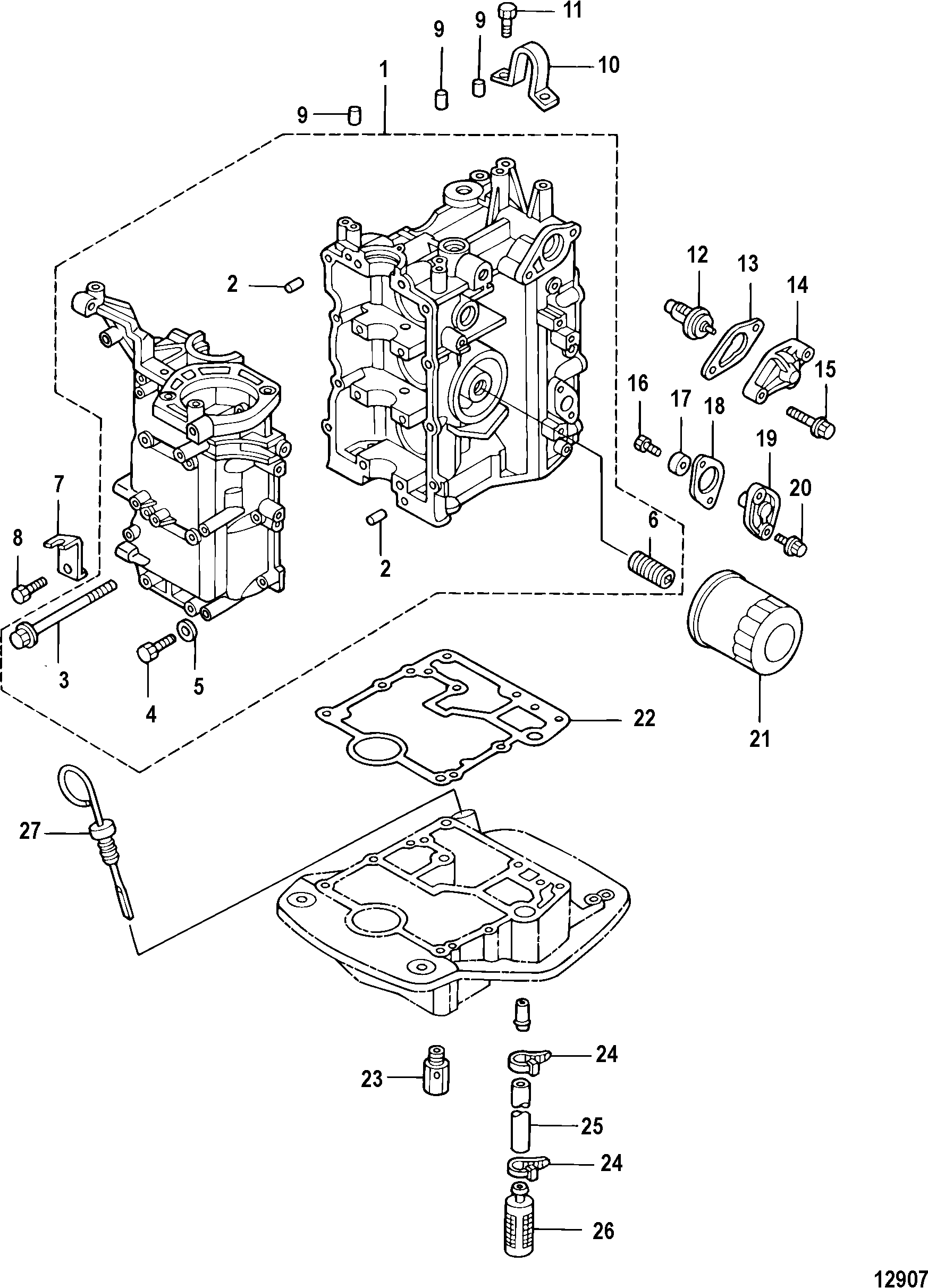 Каталог запчастей MERCURY 4-х тактные 30 EFI (3 CYL.)(4-STROKE