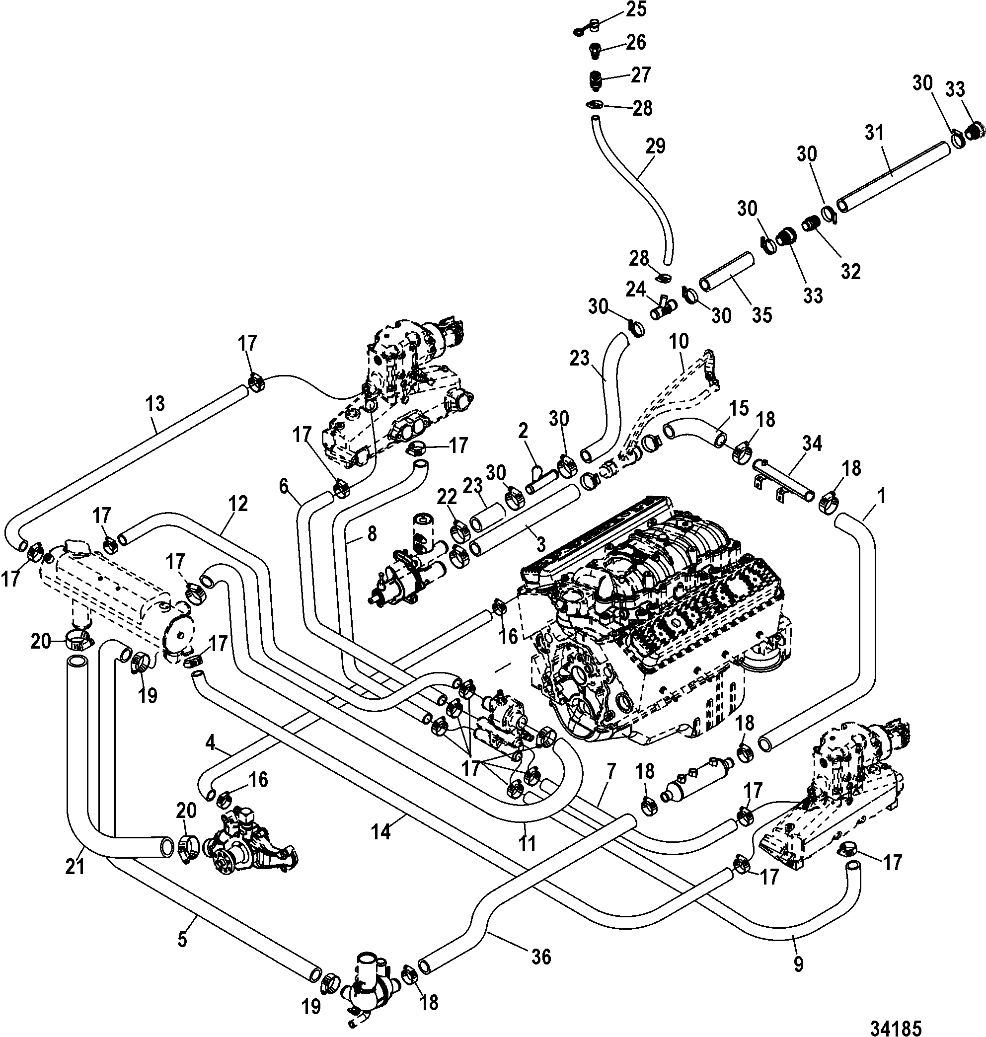 Каталог запчастей MERCRUISER остальные 377 MAG MPI BRAVO ... chris craft wiring diagram electrical system 