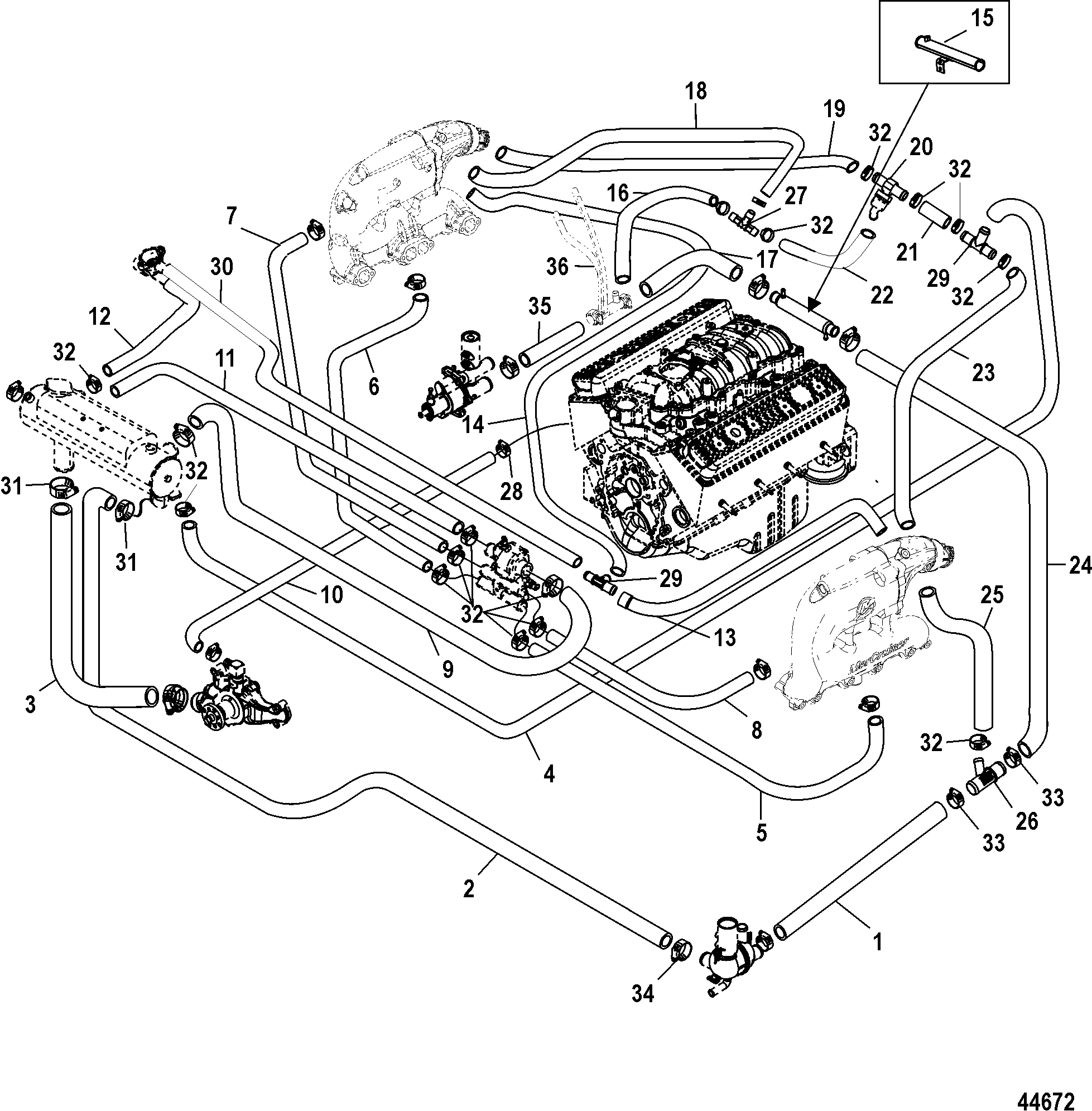 350 Mercruiser Engine Diagram - Wiring Diagram Networks